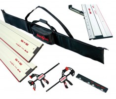 Mafell 204 749 Rail Kit 1x 1.6m & 1 X 800mm Guide Rail + Connector + 2 Clamps + Bag + Sliding Bevel £299.95